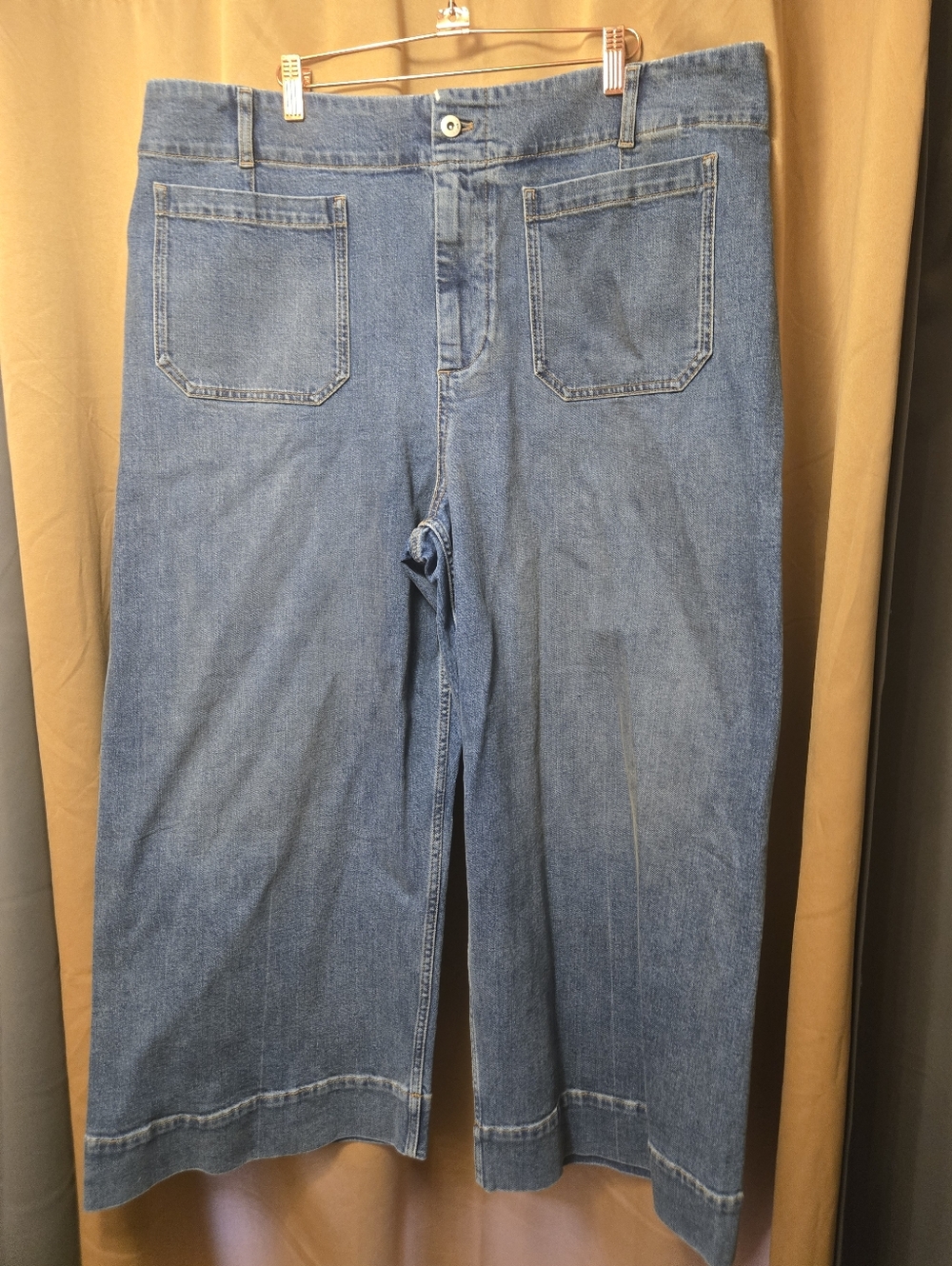 Anthropologie 20w Pilcro The Skipper Cropped Wide-Leg Jeans - Picture 2 of 5